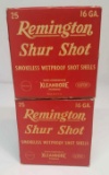 (2) Remington Shur Shot 16GA Shells