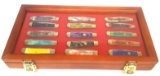 (15) Collector Pocket Knives in Case
