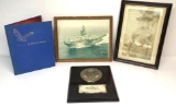Military Photos - 1957 Armed Forces Boxing Plaque - So Proudly We Hail Book