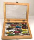 Collector Knives in Display Case