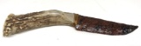 Deer Antler/Shaped Spear Point Knife