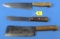2 Butcher Knives; Case Xx; #431-6; #400-1 & Cleaver; Case Xx