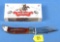 Folding Knife; 19108 1/4 ; Jigging; Bone; Winchester Buffalo Head Series W/rifle In Orig. Box