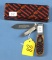 Pocket Knife; 2 Blade; Barlow; Winchester W20 29020; In Orig. Box