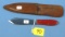 Spearpoint Throwing Knife; Case Xx 303 W/sheath