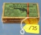 Cartridges; Winchester; .38 Smith & Wesson; Old Sealed Box; Green Label; Full