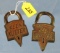 2 Padlocks; Keen Kutter Logo; 1 Has Ec Simmons St. Louis On Hasp