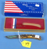 Pocket Knife; Single Blade; Case Xx; Kentucky Bicentennial; 1776-1976; #5137ss; In Box W/ Sleeve