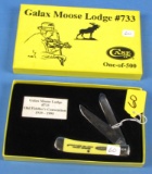 Pocket Knife; 2 Blades; Case Xx; 3254; Galax Moose Lodge #733; Old Fiddler's Convention 1935-1995;