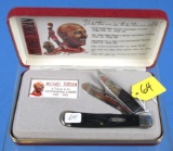 Pocket Knife; Case Xx; 2 Blade; Collectors Series; Michael Jordan 23; 1985-1998; 5254ss; #026 W/dis