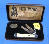 Pocket Knife; Case Xx; 2 Blade; Trapper; Collectors Series; 4254ss; John Wayne; W/display Box; #202