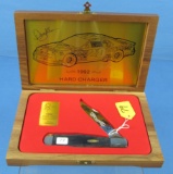 Folding Knife; Case Xx; Bkc1050; Collectors Series; Coke Pattern; Davey Allison 1992 Hard Charger;