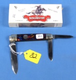 Pocket Knife; W18 30101 Bwc '93 ; 3 Blade; Bullet Headstamp Seal; Winchester Cartridge Series; Cell