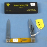 Pocket Knife; 2 Blade; Winchester; 2913 1/2 -'88; In Orig. Box