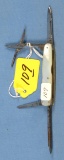 Pocket Knife; 2 Blades W/manicure Scissors & Nail File; Winchester #1031; Mop