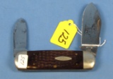 Pocket Knife; Case Xx; Elephant Toe; 2 Blade; #6250 W/etched Elephant On Blade