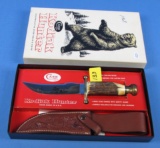 Sportsman's Knife; Case Xx; Kodiak Hunter; Stag Hndl.; 1968; Brass Guard & Hilt; W/case Leather She