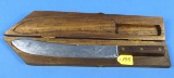 Large Butcher Knife; Winchester; #1088; In Winchester Wooden Case