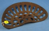 Antique Cast Iron Implement Seat; H115