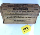 Ammunition; Winchester; 30-06 Springfield Blank Smokeless Center Fire Cartridges; 20 Cartridges; Fu