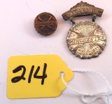 Lapel Pin; Winchester Junior Rifle Corps. Winchester Junior Rifle Corps. Silver Marksman Medal