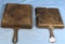 2 Items: Colonial Breakfast Skillets Griswold Ll; Epu; Pat. Appl For; Pn 666 & #8 Square Fry Skill