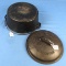 5 Qt Wagnerware (in Oval)& Sl Griswold Roaster; Made In Usa; W/drip Drop Roaster Lid; Raised Letter
