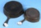 2 Skillets; #5; Favorite Piqua Ware; Smiley Face & #8 Favorite Piqua Ware The Best To Cook In