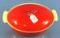 No. 95 Oval Casserole; Lidded; Griswold Logo; Flamingo Red; Very Good