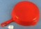 #8 Skillet; Griswold Erie; Pa; Logo; Smooth; Grooved Hndl.; Flamingo Red; Crazing On Bottom; Insid