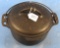 No. 6 Tite-top Dutch Oven; Griswold Epu; Ll; Block; Pn 2605 W/griswold Epu Ll; Slant; Raised Letter