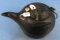 #8 Tea Kettle; “erie”; Fancy Letters (crack In Lid); Porcelain Knob; Not Bad Inside; Some Pitting O