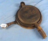 Waffle Iron; No. 8 Victor; Raised Letters; Pat. Appld For; 395; Base 396