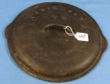 No. 10 Lid; Low Dome; Griswold Self Basting Skillet Cover; Raised Letters; Ll; Block Epu; Pn 470