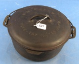 No. 9 Tite Top Dutch Oven; Raised Letter; Low Dome Lid; Pn 2552; Bottom Griswold Epu; Is Ll; Block;