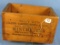 Wooden Shot Gun Paper Cartridges Box; Winchester; 15