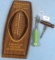 Thermometer; Early Plastic Wood (thin) & Winchester Trademark Usa Corkscrew (good); Winchester Trad