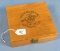 Wooden Box W/ Poker Chips & Dice & 2 Decks Of Winchester Cards