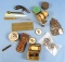 Box Lot Of Misc. (incl. Lyman Sight For Winc. Model 52; In Box) 2 Adv Letter Openers; Winc. Brass P