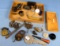 Box Lot Of Misc.(incl Several Winc. Padlocks; Repros; Other Odds & Ends Of Winc. Themed Things & Ju