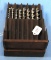 Set Of Drill Bits In Wooden Case; Orig Metal Tag; Winchester