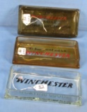 3 Glass Trays; Winchester; Fantasy Memorabilia