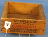 Wooden Air Rifle Shot Box; Winchester; 8' X 9