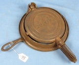Waffle Iron; Cast Iron; Shapleigh #8
