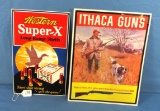 2 Metal Adv. Signs; Contemporary; Western & Ithaca