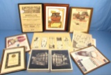 Lot: 2 Great Photos Of Tuttle Hdwe The Winchester Store Window Displays (8 X 10); Mag. Adv; 1883 Th