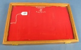 Flat Display Case; Glasstop; Winchester Knives; 12