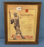 Print; Babe Ruth; Remington; Endorsing Premier Grade Auto-loading Shot Guns.