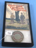 Lot: Hunter Trader Trapper Booklet Sept. 1922 And A Winchester Target Club Clay Disc