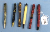 3 Mechanical Pencils & 3 Fountain Pens; Winchester